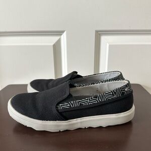 Merrell Around Town City Moc Canvas Black and Grey Slip On Shoe Size 8.5